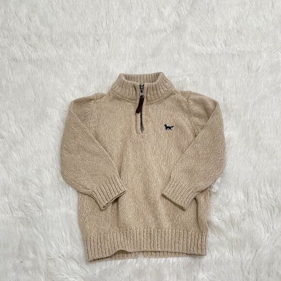 3/$10 Baby Carter's Knit Quarter Zip Pull Over Size 18M - Picture 5 of 7